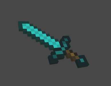 Minecraft Diamond Sword Screenshot