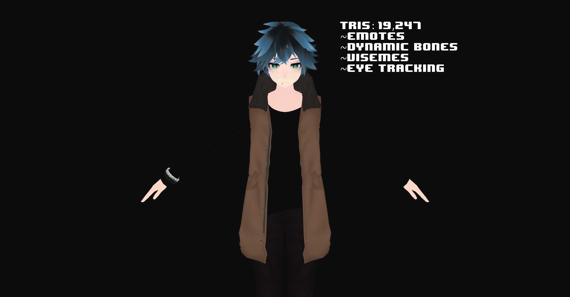 E-Boy(Dynamic-Bones, Lip-Sync, Emotes, Eye-Tracking)  Screenshot