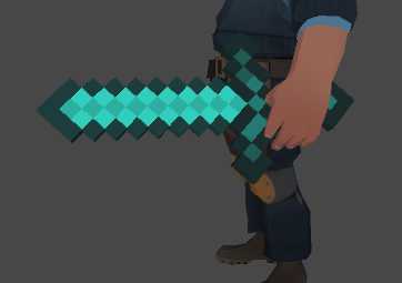 Minecraft Diamond Sword Screenshot