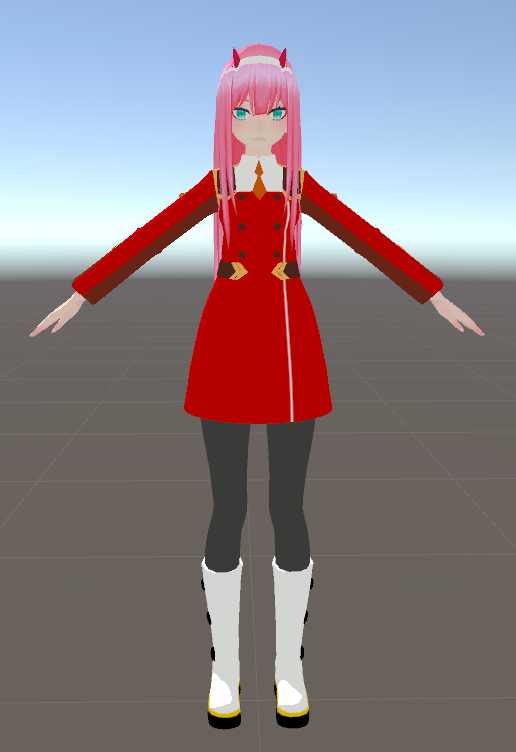 Zero Two (Lip Sync, Eye Tracking, 5 Custom Gestures)  Screenshot