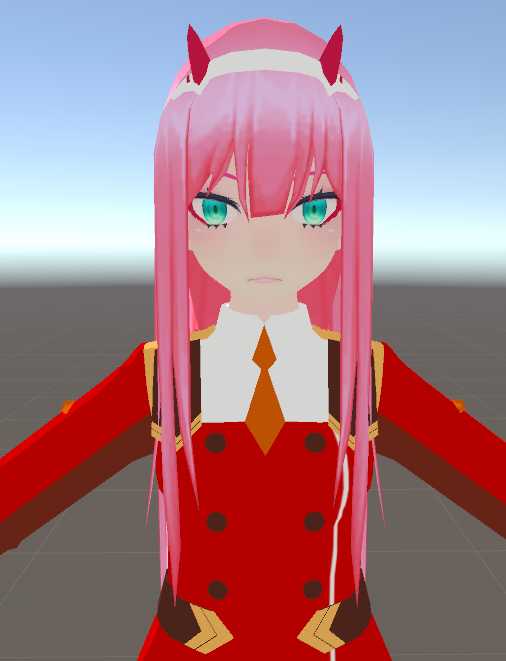 Zero Two (Lip Sync, Eye Tracking, 5 Custom Gestures)  Screenshot