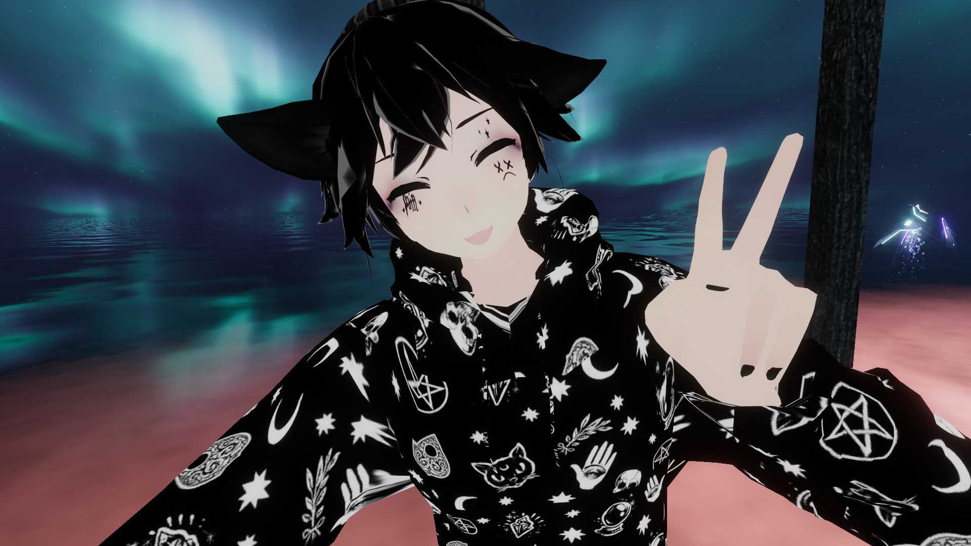 Emo Len (Gestures, EyeTracking, DynamicBones, Visemes) Screenshot