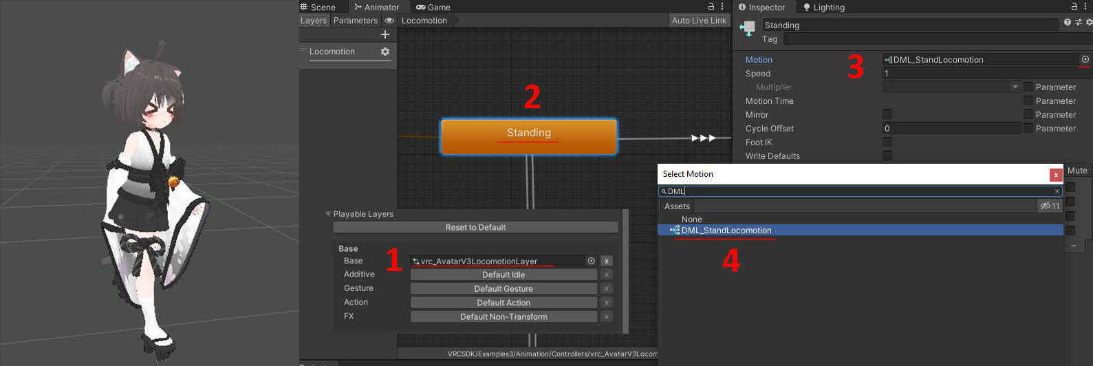 Cute Walk and Run Animation Screenshot