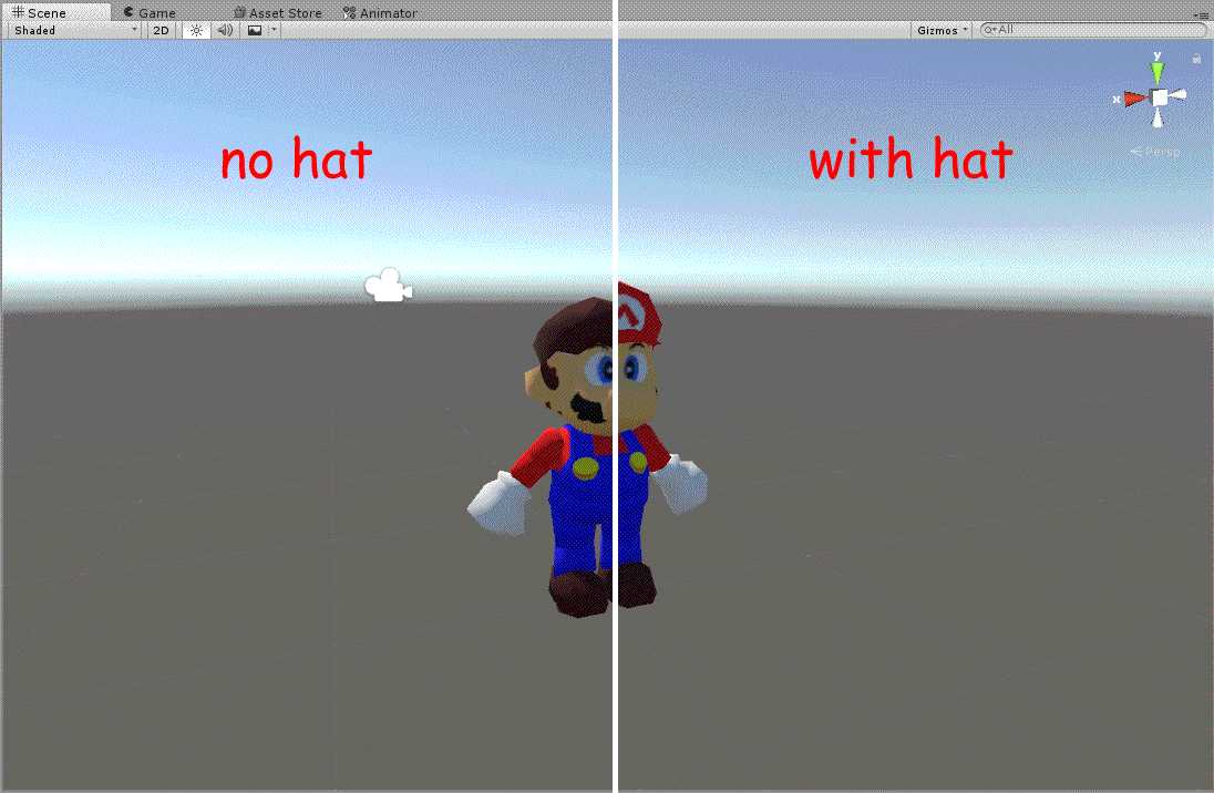 Mario 64 (hat + no hat variants) Screenshot