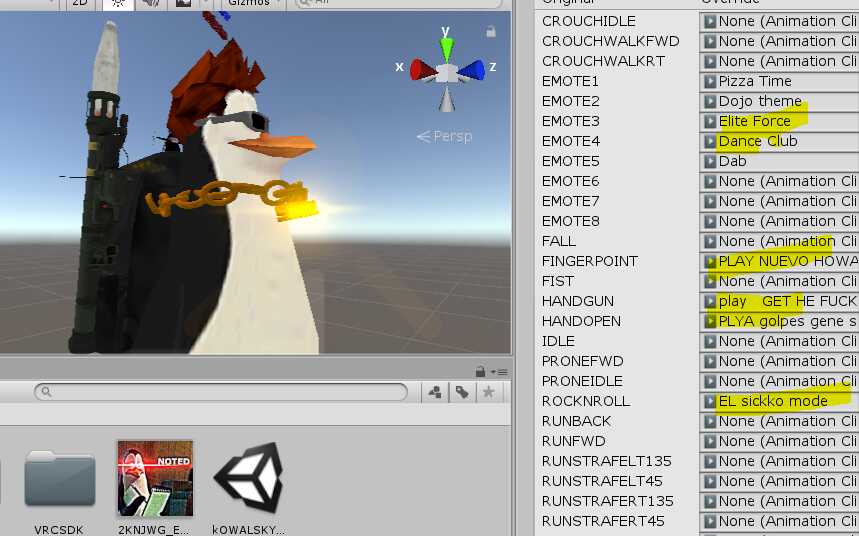 Kowalsky NO Anime(full animations & emotes-direct upload) Unity 2018.4.20f1 (LINKS IN DESCRIPTION) Screenshot