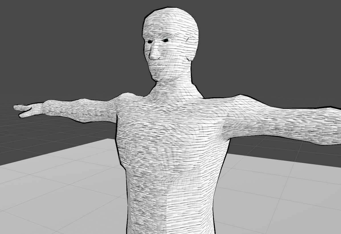 Crosshatching (sketch) Shader Screenshot
