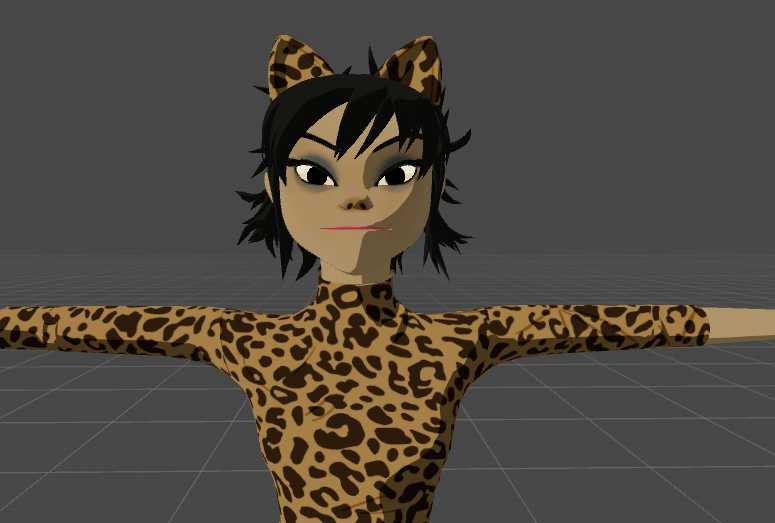 (50k) Noodle - Gorillaz (Visemes, eye tracking, dynamic bones) Screenshot
