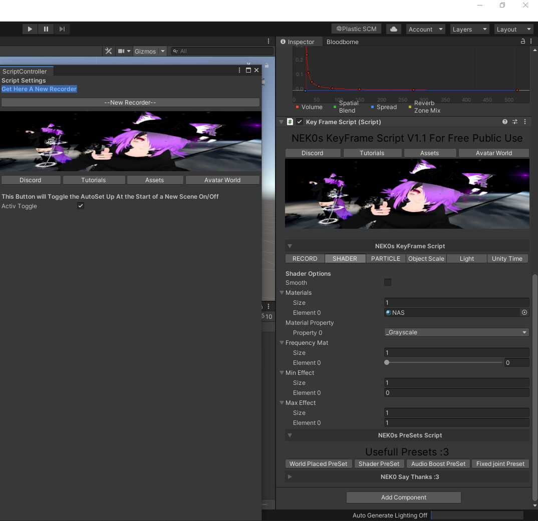NEK0s Keyframe Script v1.1 (Fixed for 2019.4.31f1) Screenshot