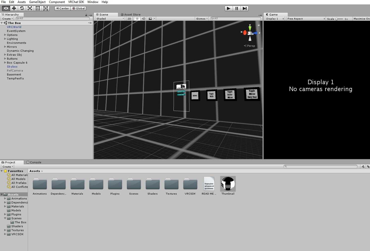 The Box - World - Quest Ready! (All in One Package, just click upload) (you need VRChat SDK) Screenshot