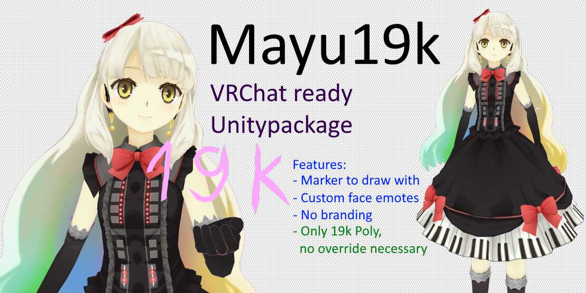 Mayu19k - 19k Poly - Marker,Eyes,Lips, No branding + World-Link Screenshot