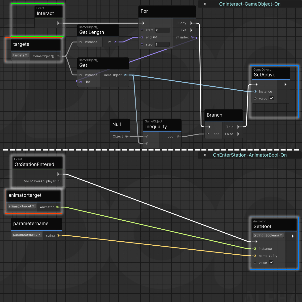 Udon Graph Triggers Screenshot