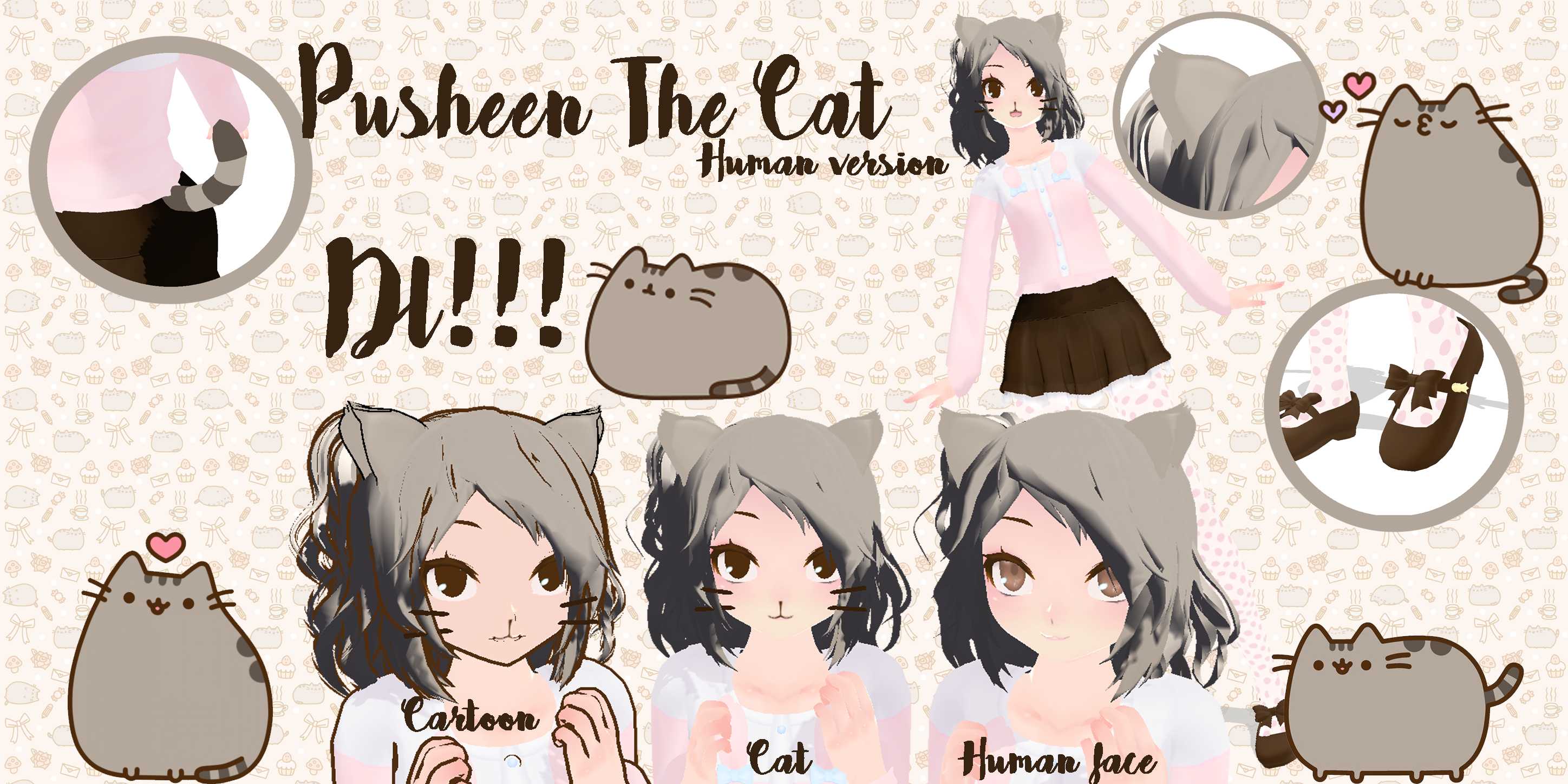 Pusheen The Cat GIrl Hot (Model is redy ;3) Love Screenshot