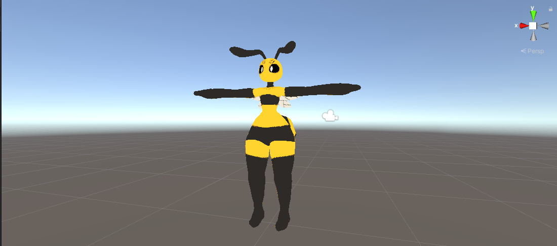 Low poly bee woman Screenshot