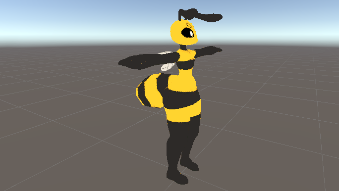 Low poly bee woman Screenshot