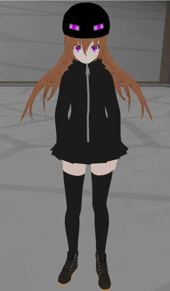 Ender Girl (Full Body, 5 Gestures with sound) Screenshot