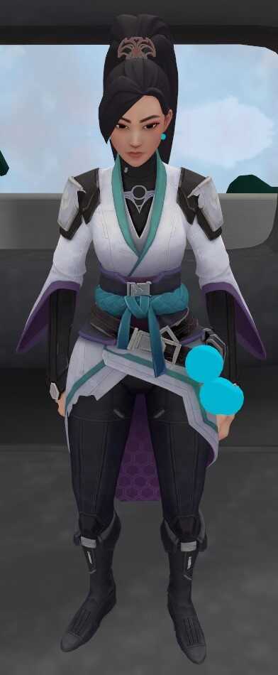 Sage from Valorant (Custom visemes and eye tracking by me) Screenshot