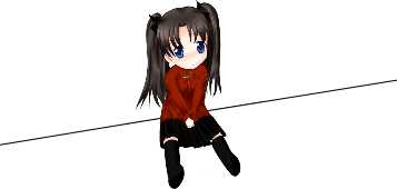 Cutie Chibi Rin Tohsaka (with cute Dances!) Screenshot