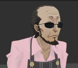 Persona 5 - Sojiro Sakura (Visemes + Dynamic Bone) Screenshot