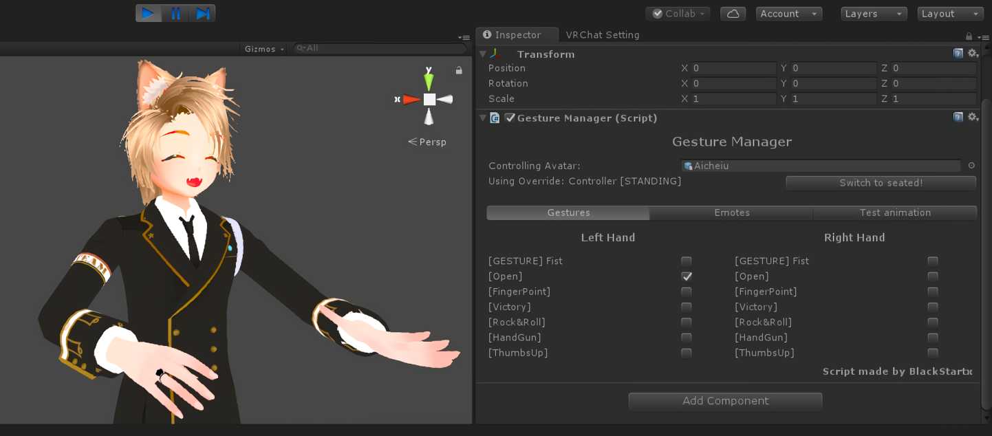 VRChat - Gesture Manager v1.0 Screenshot