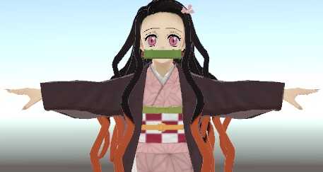 Nezuko Kamado (With Dynamic Bones) Screenshot