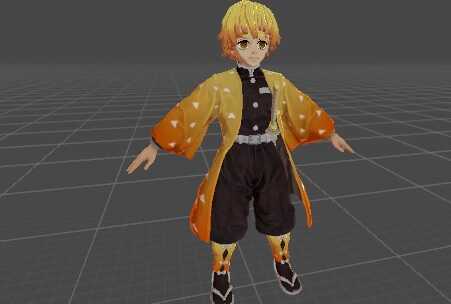 Zenitsu Agatsuma (With Dynamic Bones) Screenshot