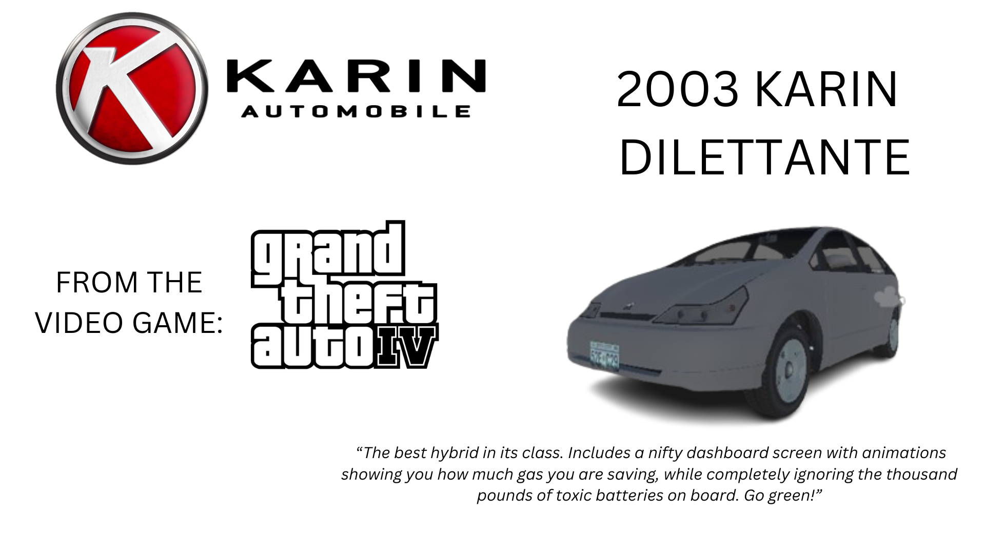 Karin: 2003 Karin Dilettante Screenshot