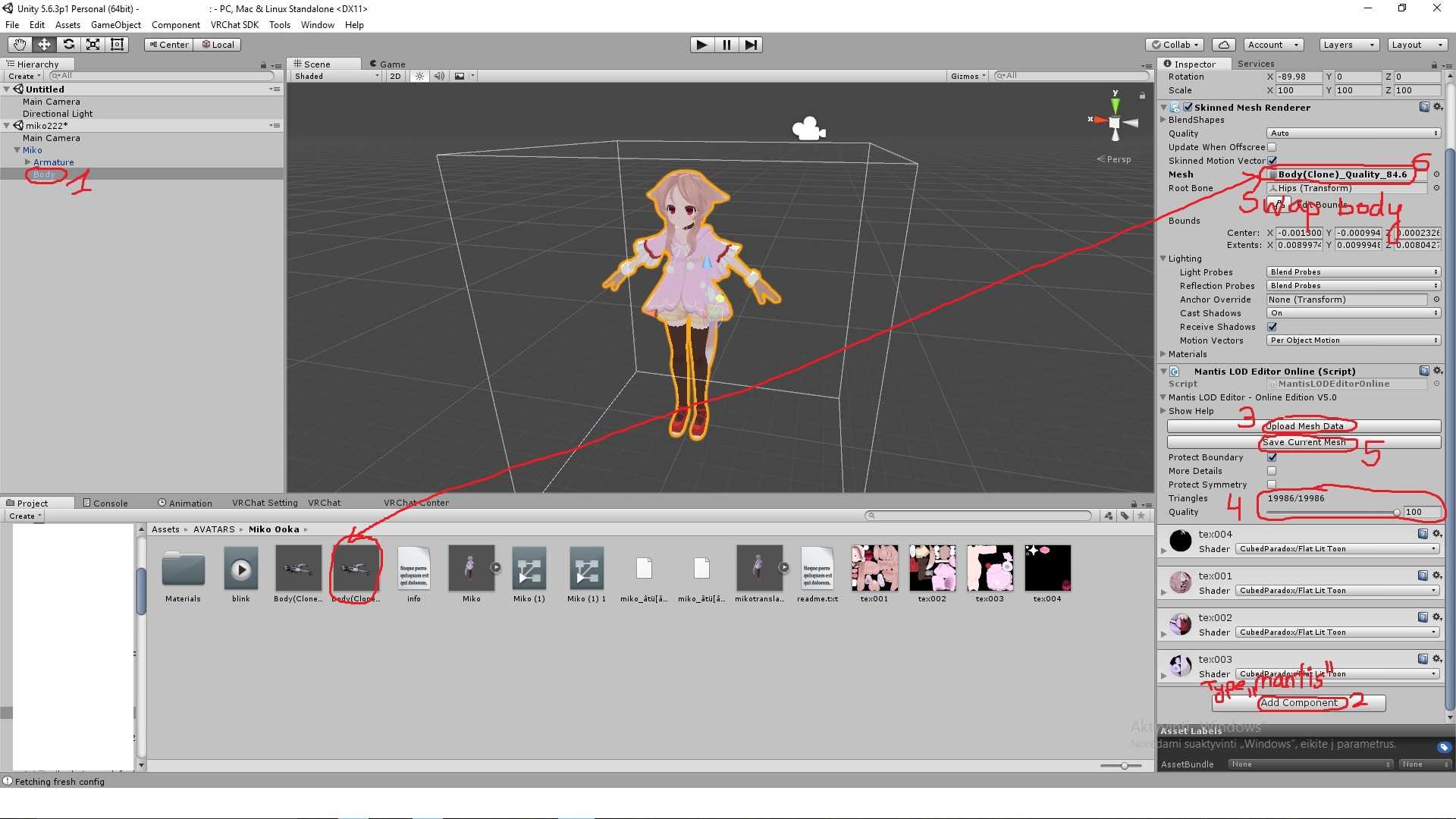Mantis LOD Editor - Decimation tool Screenshot
