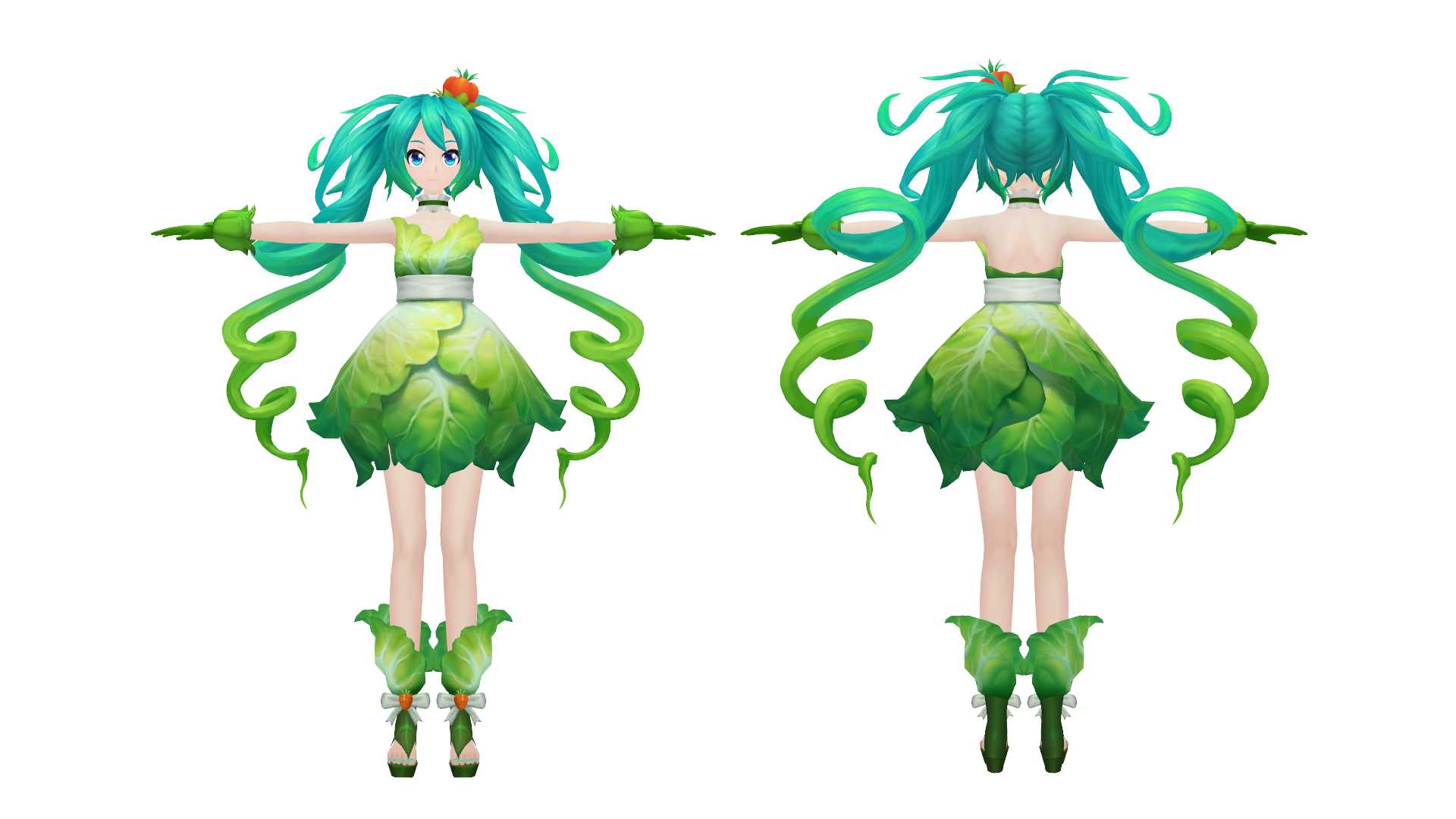 Popipo Miku Remix (Eye Track, blink, Lips, Physics, Animation) Screenshot