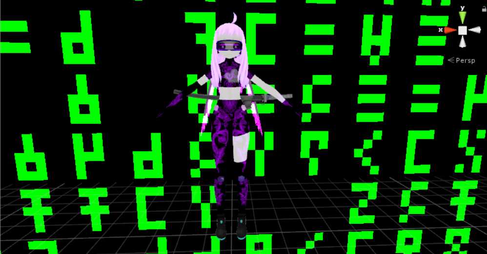Cyber Houppou (80k polys, dynamic bones, custom animations) Screenshot