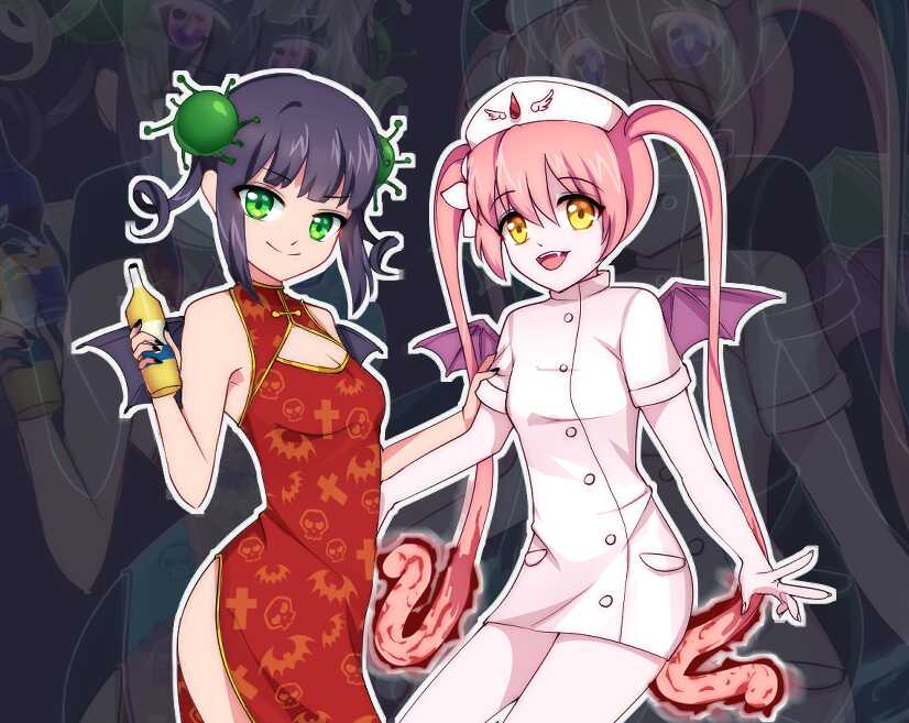 Corona- and Ebola-chan Screenshot