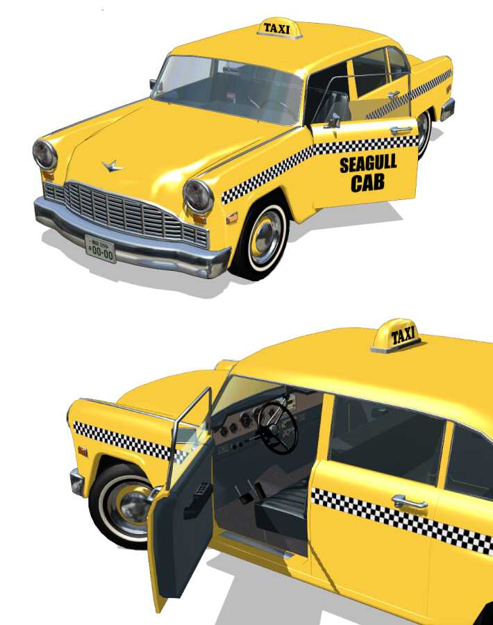 Checkered Taxi Cab Screenshot