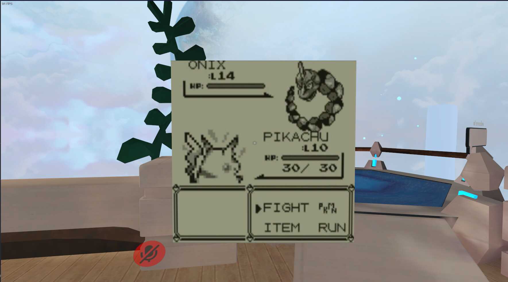 Pokemon Red Version in Vrchat Screenshot