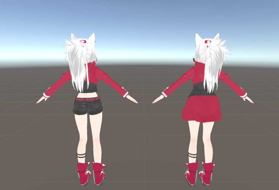 Stupid Wolf Girl (Dynamic Bones, 7 Gestures, Garbage Model) Screenshot