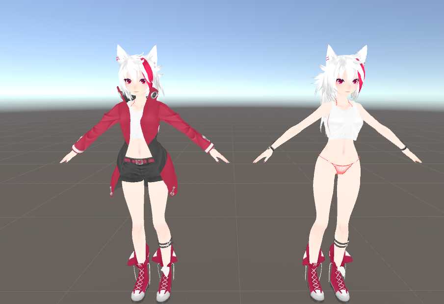 Stupid Wolf Girl (Dynamic Bones, 7 Gestures, Garbage Model) Screenshot