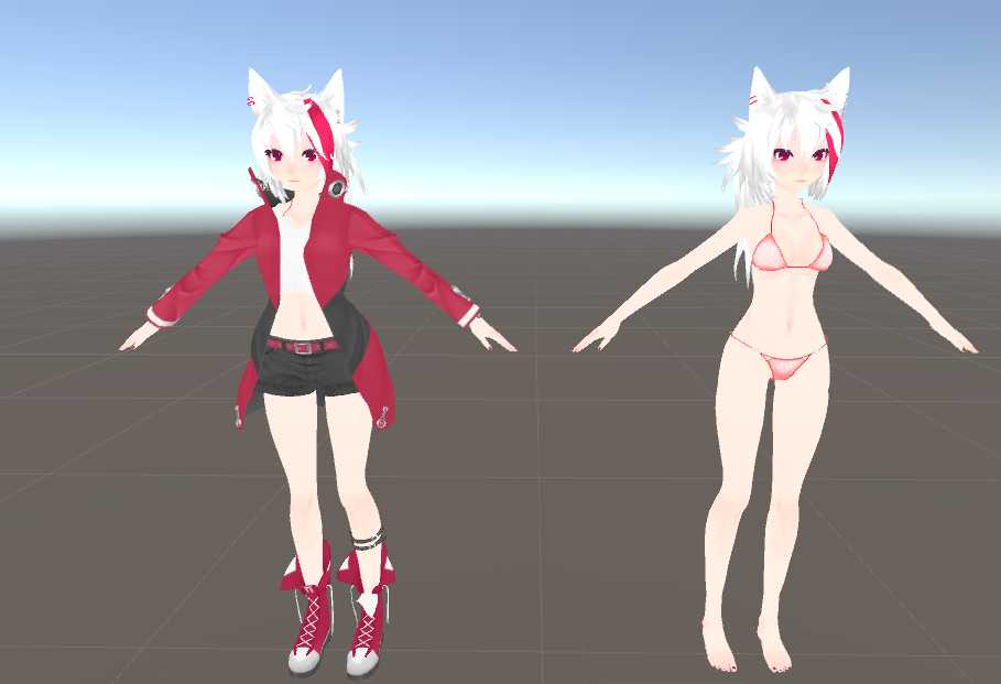 Stupid Wolf Girl (Dynamic Bones, 7 Gestures, Garbage Model) Screenshot