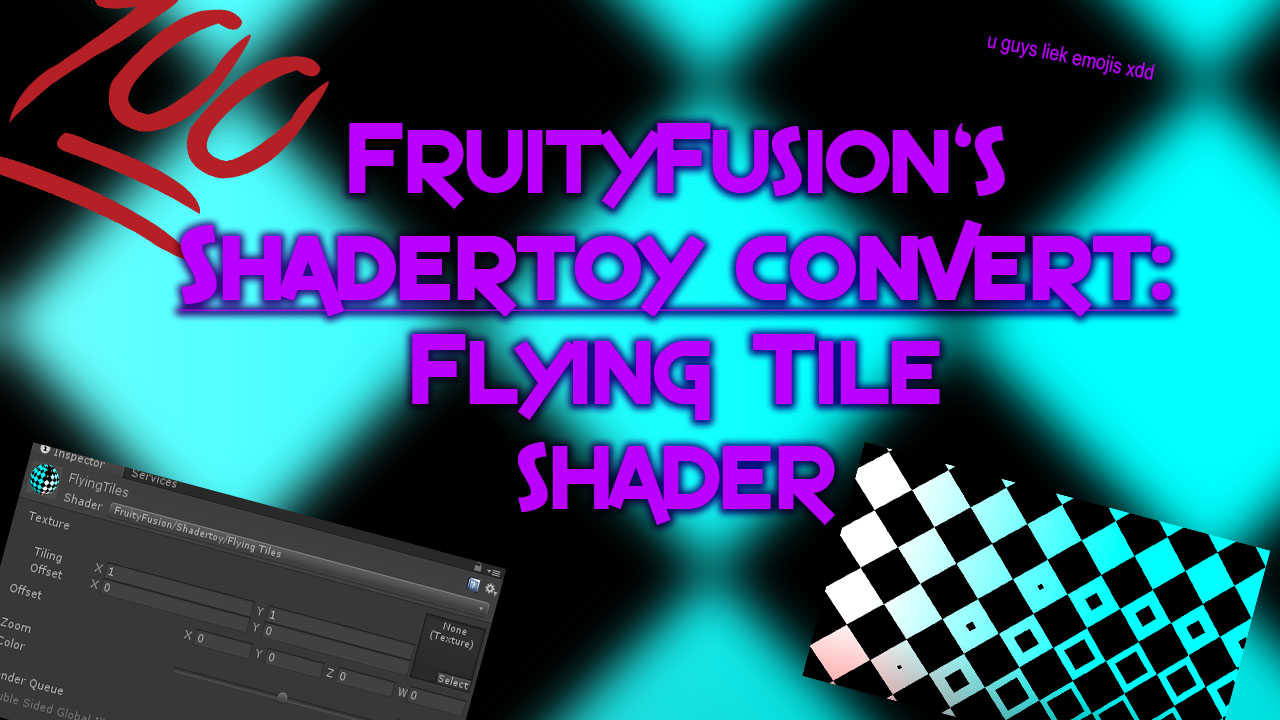 Shadertoy Convert: Flying Tiles Screenshot