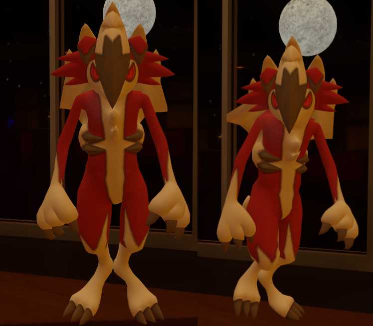 Upright Midnight Lycanroc (Pokemon Sun/Moon) Screenshot