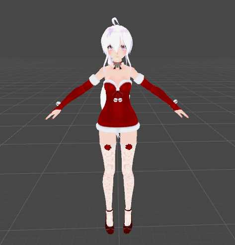Christmas Haku (Emotes, Visemes, Dynamic Bones, Gestures) Screenshot
