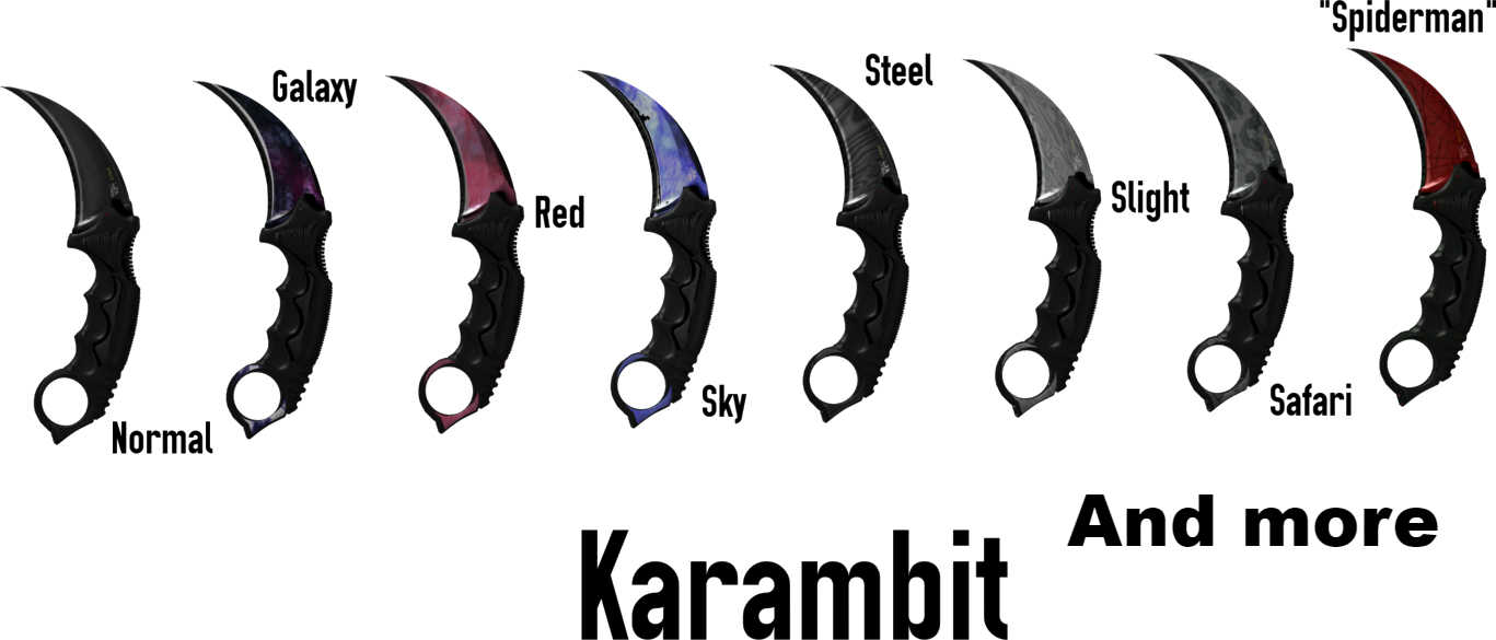 Karambit (with spin animation and 10 textures) Screenshot