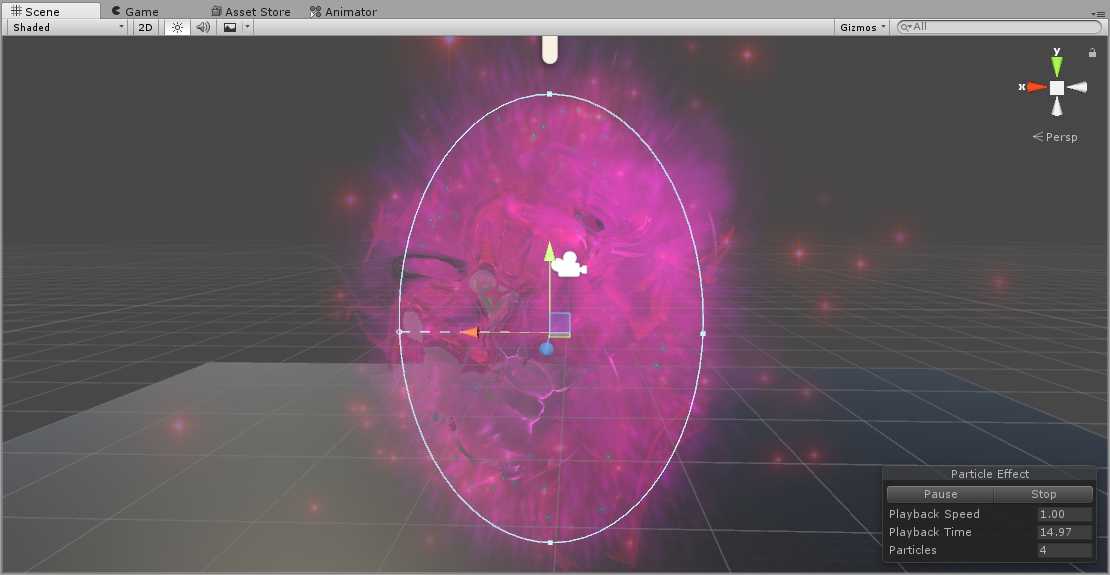 Distorted Portal Particle System Screenshot
