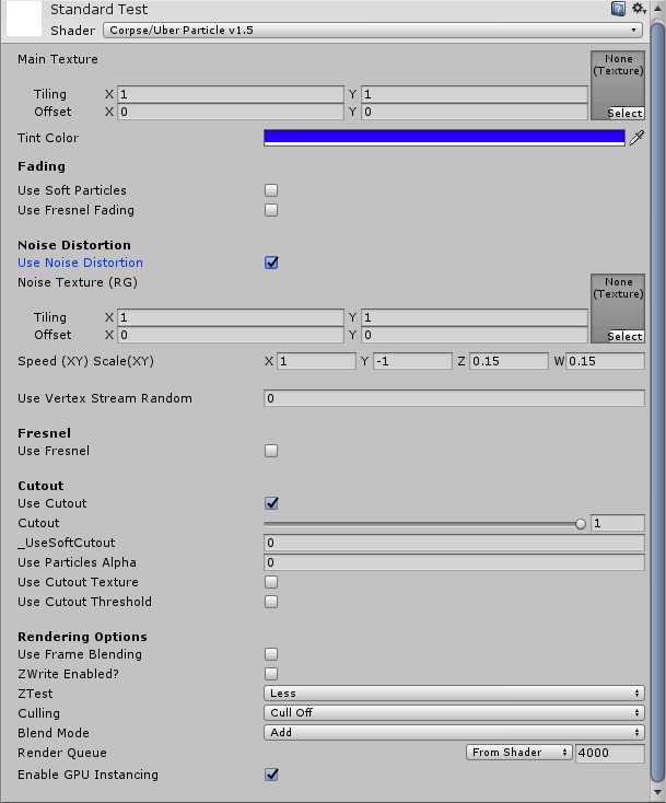 Corpse Uber Particle Shader v1.5 Screenshot