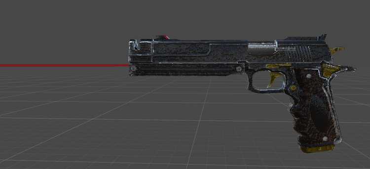 Ebony customized M1911 (Particles, Bullets, Sounds & Bones) Screenshot