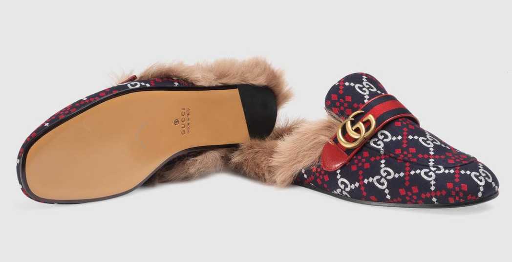 Gucci Princetown GG diamond slippers Screenshot