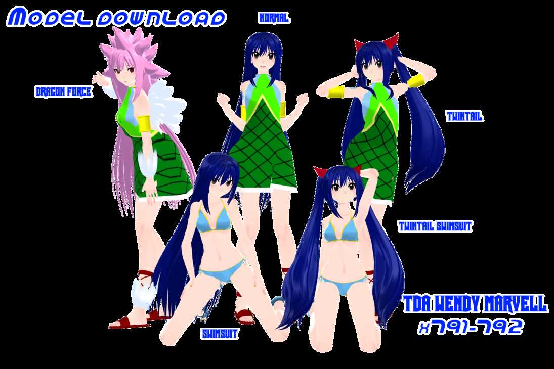 All TDA Wendy Models  -Eye Tracking & Full Body- Screenshot