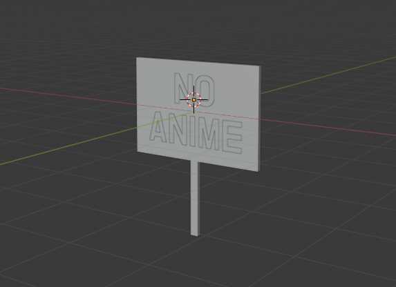 No Anime sign Screenshot