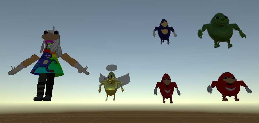 A gang of OG Knuckles Screenshot