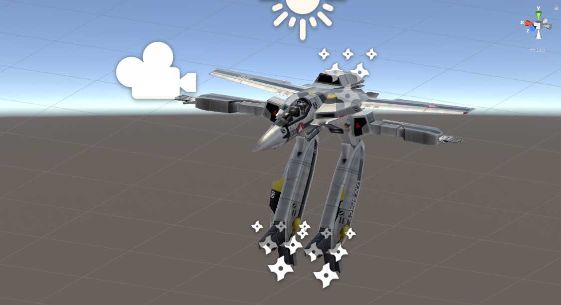Macross/Robotech Valkyrie VF1 - Gerwalk mode Screenshot
