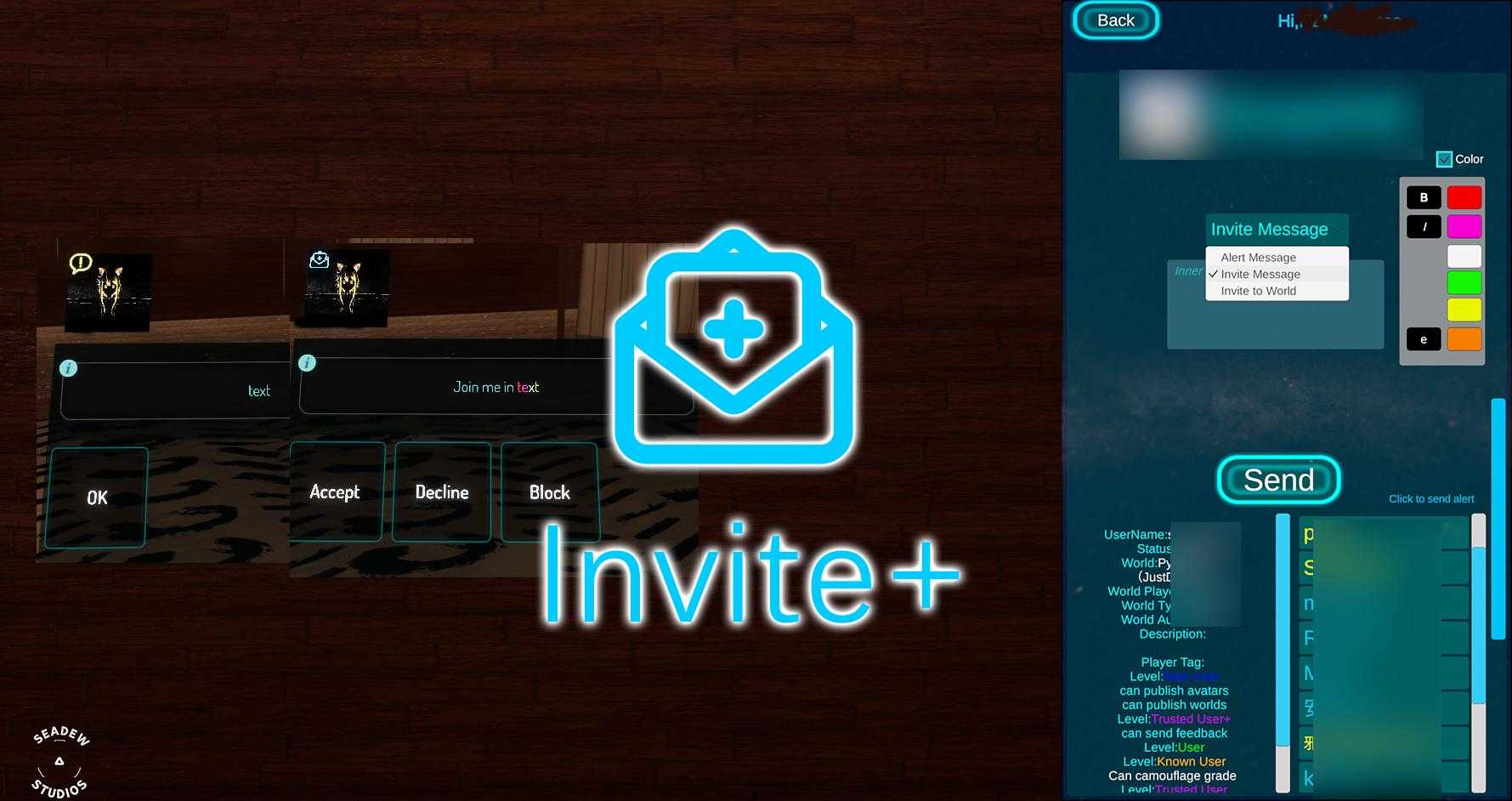 [Android]VRChat Custom send message (DL in description) Screenshot