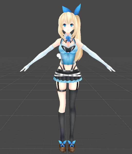 Mirai (170k polys, face gestures, physics) Screenshot
