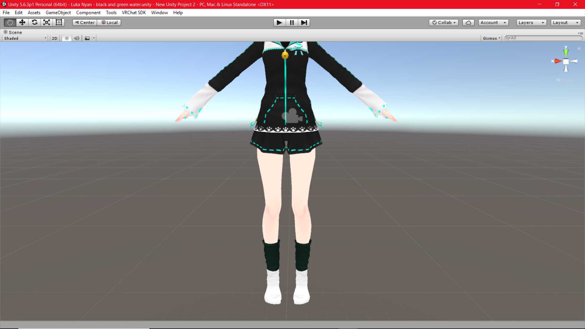 Luka Nyan - black and green water(modified model) Screenshot